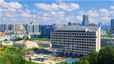 繁华都市中的商务伴游模特